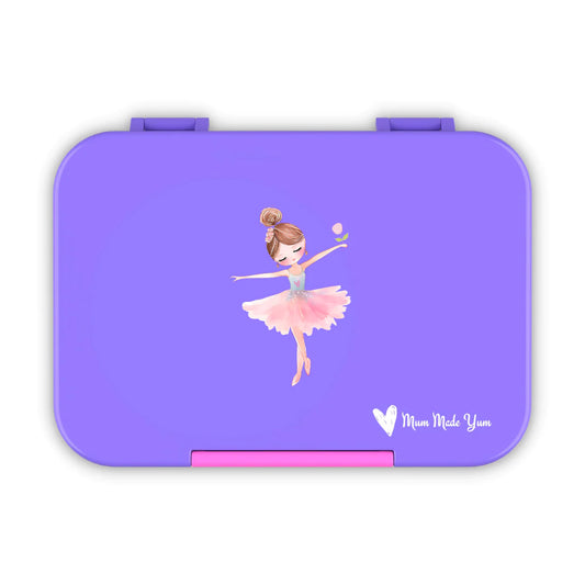 Medium Bento Lunchbox - Purple Ballerina