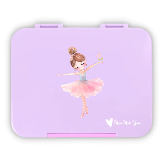 Large Bento Lunchbox - Violet Ballerina