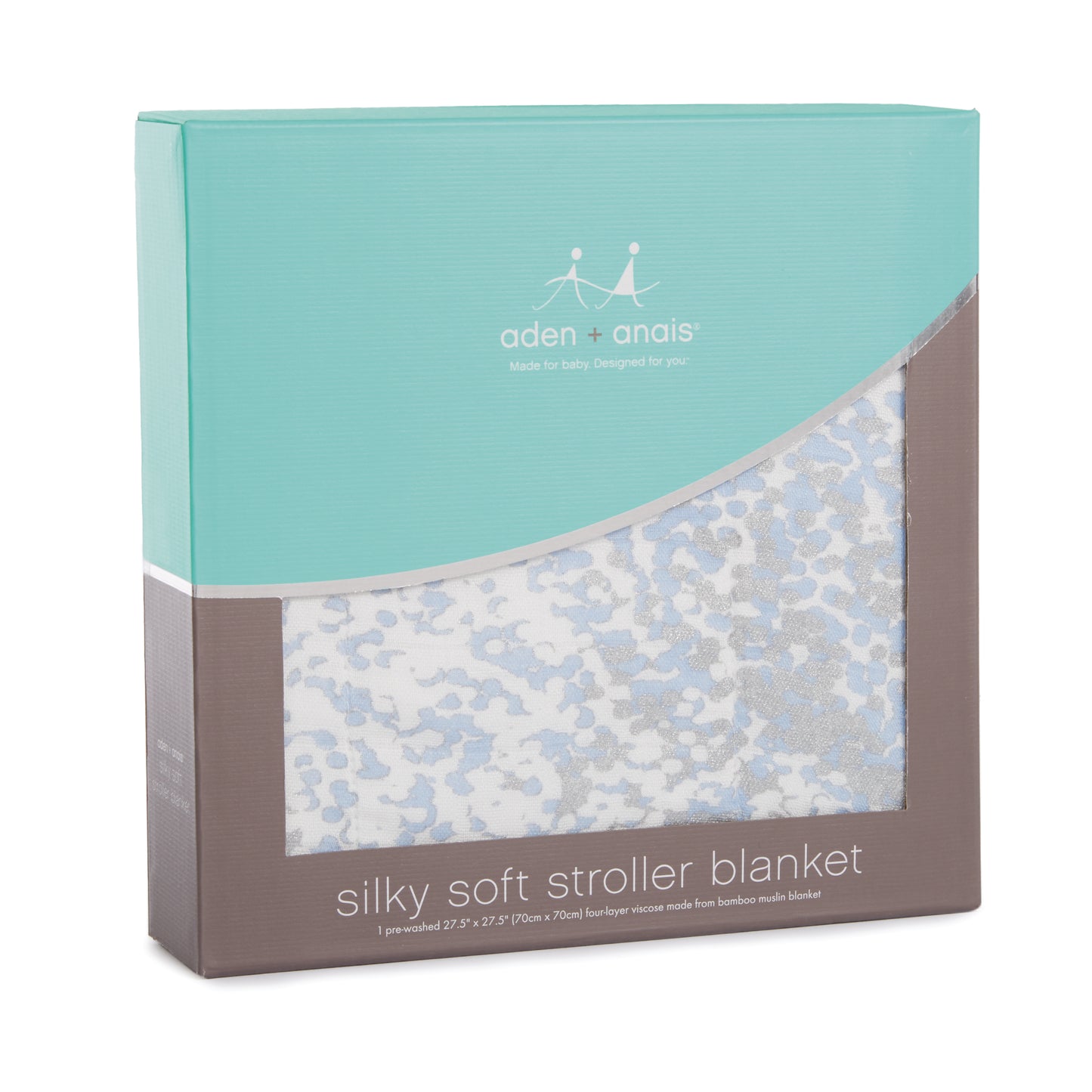 Metallic Blue Moon Birch Silky Soft Stroller Blanket