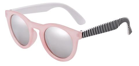 Candy Pink Stripe Sunglasses