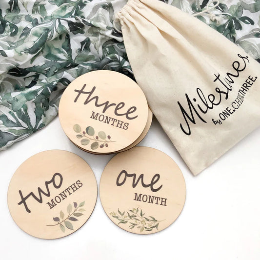 Foliage Baby / Pregnancy Milestone Plaques