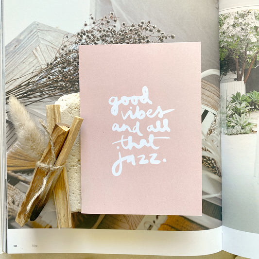 'Good Vibes' Greeting Card