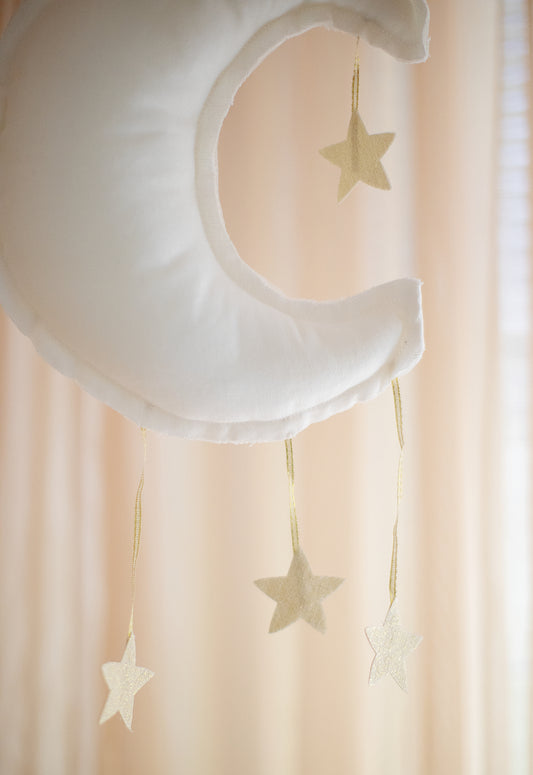 Linen Moon Mobile 27cm Ivory