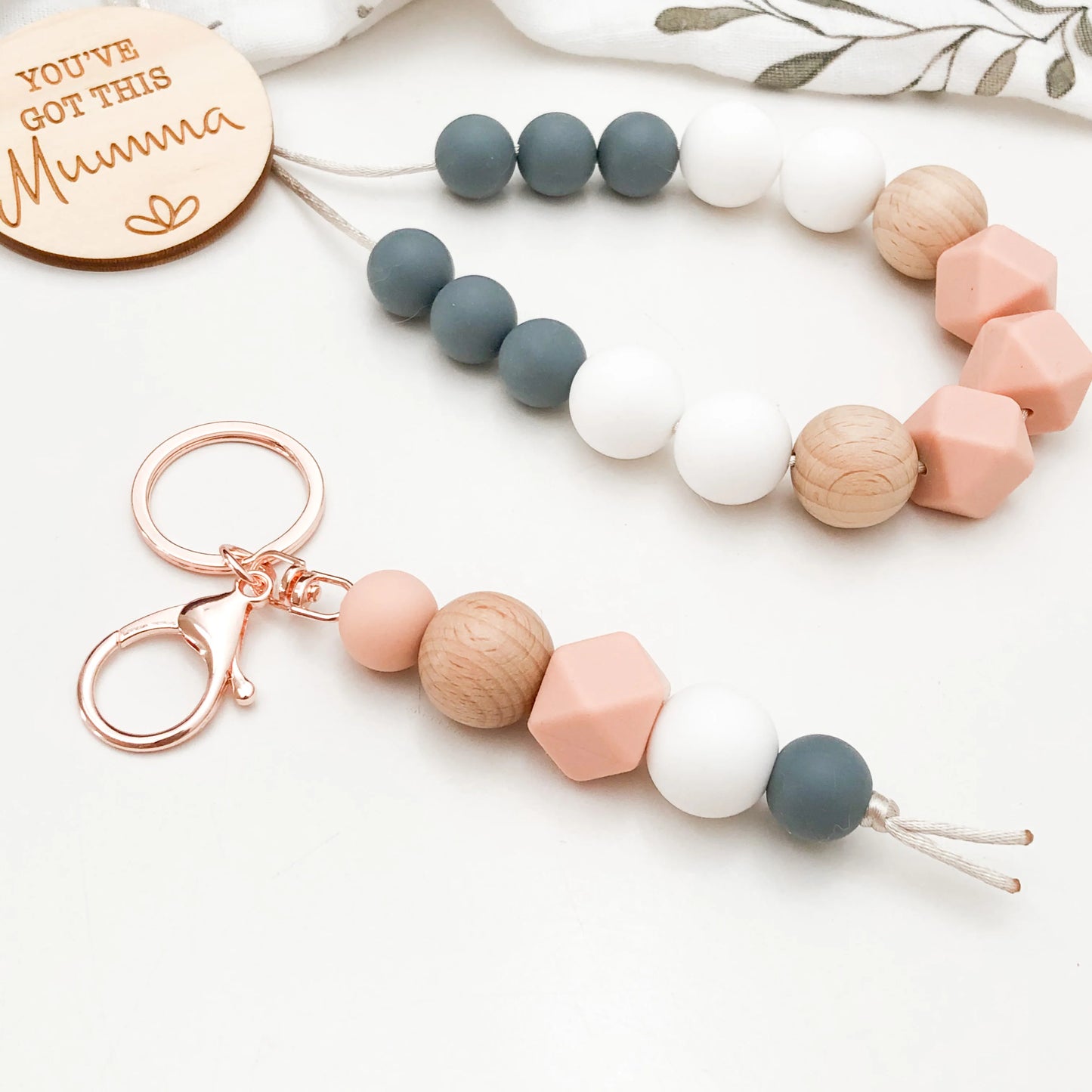 Silicone Necklace - Poppy Pink